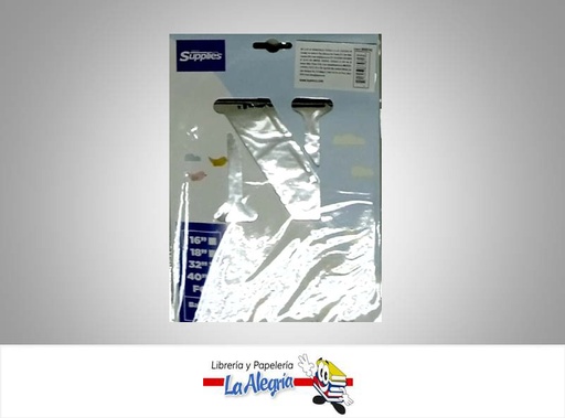 [721456869613] GLOBO FOIL 32'' LETRA N PLATEADO UND MARCA SUPPLIES   