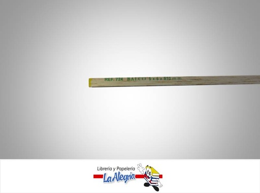 [724] MADERA BALSA CUADRADA 5X5X910 MM MARCA COBALSA   