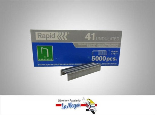 [7313469958007] GRAPA CORRUGADA 41/6 5000 UND MARCA RAPID   
