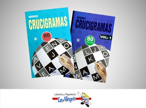 [734439131553] CRUCIGRAMA 2 VOLUMEN 1 Y 2  TEMATICA PASATIEMPO   EDITORIAL SICOBEN