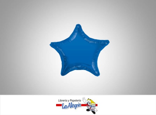 [742554341597] GLOBO FOIL 22 ESTRELLA AZUL MARCA KALEIDOSCOPE   