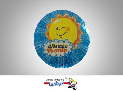 [742554342624] GLOBO FOIL 10 ALIVIATE PRONTO UND MARCA KALEIDOSCOPE   