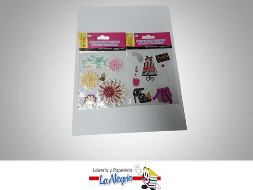 [7450008455693] STICKERS TIPO B DE DIFERENTES FIGURAS 19 MARCA MERLETTO   