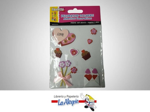 [7450008455716] STICKERS TIPO B LOVE MARCA MERLETTO   