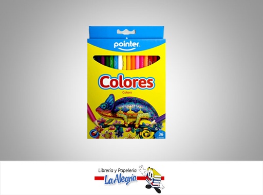 [7453010001353] LAPICES DE COLORES RCP36; 36 COLORES MARCA POINTER