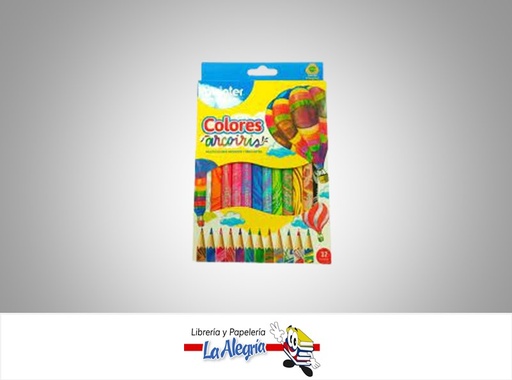 [7453010002619] LAPICES DE COLORES ARCOIRIS MCP-12JB 12 COLORES MARCA POINTER