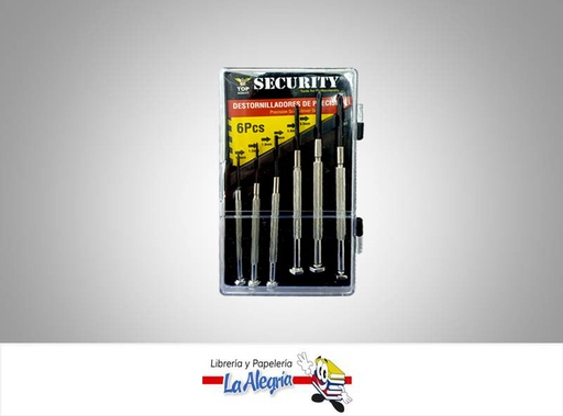 [7453010008901] DESTORNILLADOR PRESICION 6UND 47565 MARCA SECURITY   