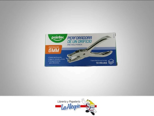 [7453010030278] PERFORADORA 1 HUECO 1/4 REDONDO WD101A MARCA POINTER   