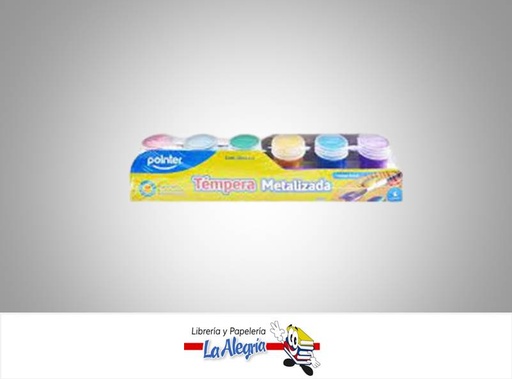 [7453010047733] TEMPERA METALICA TM0620; 6 COLORES MARCA POINTER