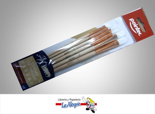 [7453010048549] PINCEL ARTPRO TAKLON 0513A SET 6 PZAS MARCA POINTER   