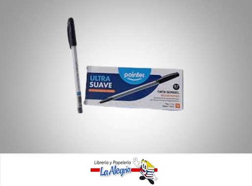 [7453010076672] BOLIGRAFO SEMIGEL BP5007N ULTRA SUAVE 0.7 MM NEGRO UND MARCA POINTER