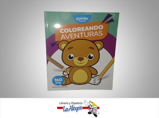 [7453010078720] CUADERNO COLOREANDO AVENTURAS DB98565W  160 PAGINAS MARCA POINTER