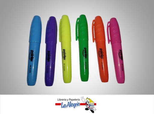 [7453010084332] RESALTADOR MINI FP2132S 6 COLORES UND MARCA POINTER