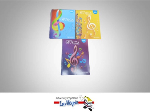 [7453010085414] CUADERNO MUSICA ESPIRAL 22X28CM 32 HOJAS MARCA POINTER   
