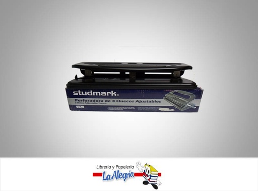 [7453015102154] PERFORADORA 3 HUECOS AJUSTABLE 30H MARCA STUDMARK   
