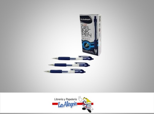 [7453015126266] BOLIGRAFO GEL STUDMARK AZUL CAJA MARCA STUDMARK   