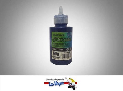 [7453015128529] GLITTER PAINT 60G AZUL ST-GPL-M03 MARCA STUDMARK   
