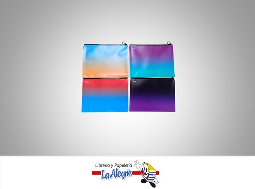 [7453038404709] SOBRE PLASTICO HORIZONTAL FL211 CON  CIERRE 24X33CM COLORES MARCA POINTER