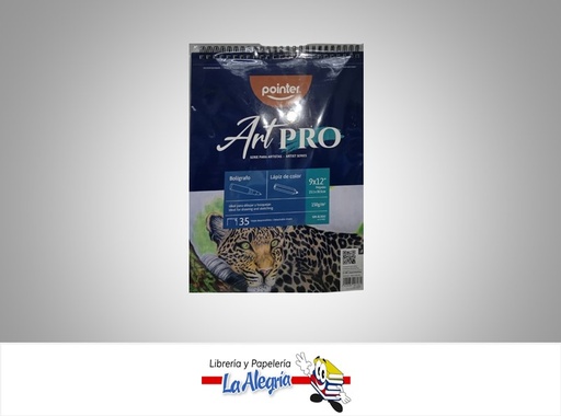 [7453038407281] BLOCK DIBUJO ARTE 23X30.5 CM 35 HOJAS 150G/M2 MARCA POINTER