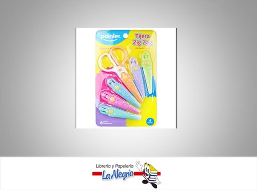 [7453038425490] TIJERA ZIG-ZAG HOJAS INTERCAMBIABLES SET MARCA POINTERK S4068-B