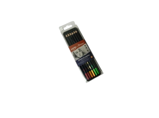 [7453038425902] LAPIZ CARBONCILLO SUAVE MEDIO DURO PACK 6UND MARCA POINTER CP-2248