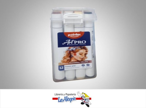 [7453038437608] MARCADOR COLORES MEZCLABLES AHC12RO 12 TONOS PIEL MARCA POINTER