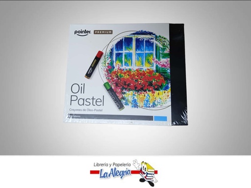 [7453038438209] LAPICES DE COLORES OLEO PASTEL REDO 24UN MARCA POINTER   