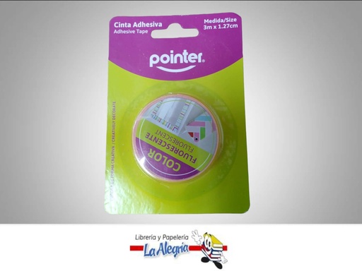 [7453038440202] CINTA DECORATIVA 3M X 1,27 CM ADHESIVA U MARCA POINTER   