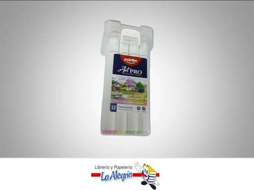 [7453038442701] MARCADOR COLORES MEZCLABLES AHC12PA PAQ 12 UND TONOS PASTELES MARCA POINTER