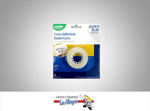 [7453038446853] CINTA ADHESIVA D/CARA 18MMX10M TP211810 MARCA POINTER   