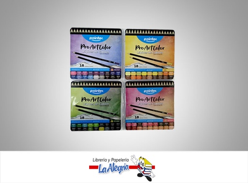 [7453038447263] LAPICES DE COLORES 18 COL CALIDO/FRIO MARCA POINTER   