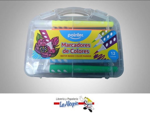 [7453038464284] MARCADORES A BASE DE AGUA WC1914 SET 12 UND MARCA POINTER