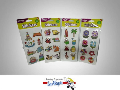 [7453038467957] CALCOMANIAS CARTON SURTIDAS 8 PZAS MARCA POINTER   