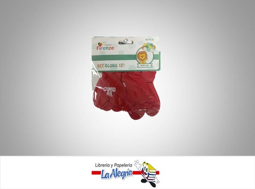 [7453038470438] GLOBO LATEX TE AMO ROJO PAQ    