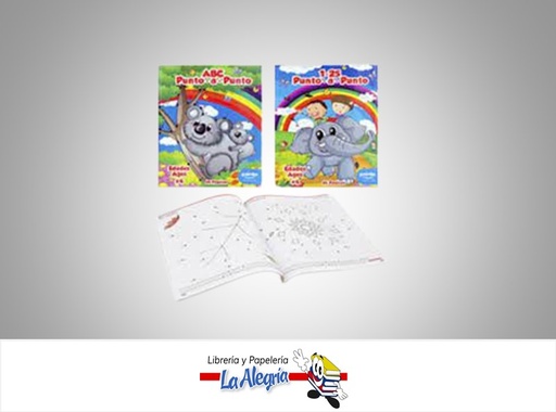 [7453038471800] CUADERNO PARA COLOREAR PUNTO A PUNTO 1-25  DBP64; 64 PAGINAS MARCA POINTER