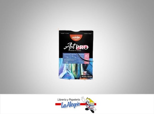[7453038480840] BLOCK DE DIBUJO A3 25 HOJAS NEGRO 180G/M2 MARCA POINTER