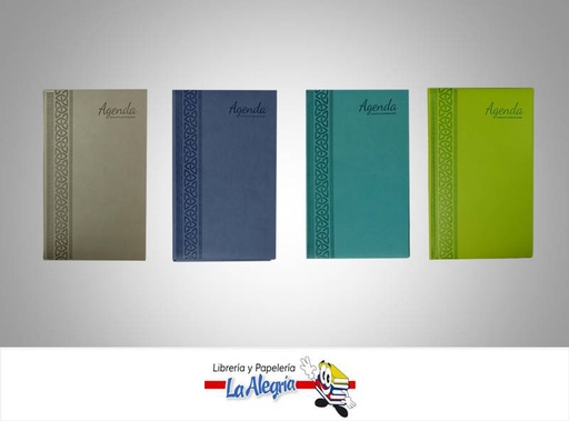 [7453038481632] AGENDA PERMANENTE AG-214O-AP 21X14CM 4 COL MARCA POINTER