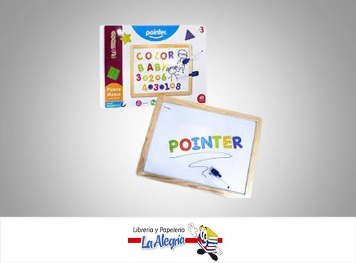 [7453038483803] PIZARRA MAGNETICA CON LETRAS DIDACTICO 43 PIEZAS MARCA POINTER