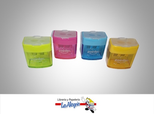 [7453038486019] SACAPUNTA CON DEPOSITO DOBLE  SH1950;  4 COLORES MARCA POINTER