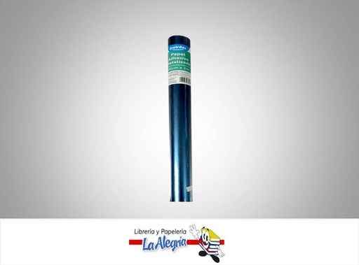 [7453038488464] PAPEL ADHESIVO METALIZADO PA45200BU 45CMX2M AZUL MARCA POINTER