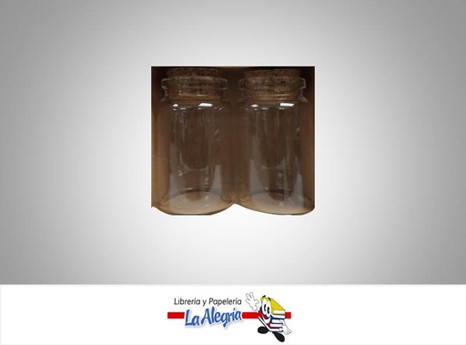 [7453038492638] BOTELLA VIDRIO 4,5X7CM SET 2UND    