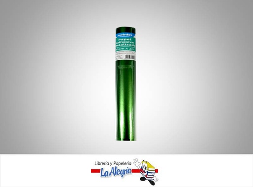 [7453038499064] PAPEL ADHESIVO METALIZADO PA45200GR 45CMX2M VERDE MARCA POINTER