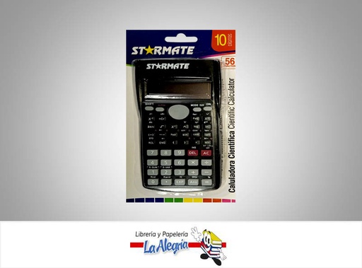 [7453068220171] CALCULADORA CIENTIFICA 56 FUNCION 10 DIG MARCA STARMATE   