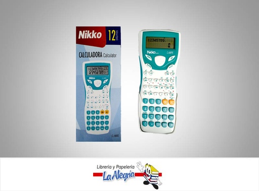 [7453078516509] CALCULADORA CIENTIFICA 12 DIG CL88MS MARCA NIKKO   