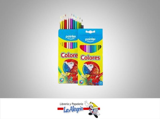 [7453078535159] LAPICES DE COLORES REDONDOS 12 UND MARCA POINTER