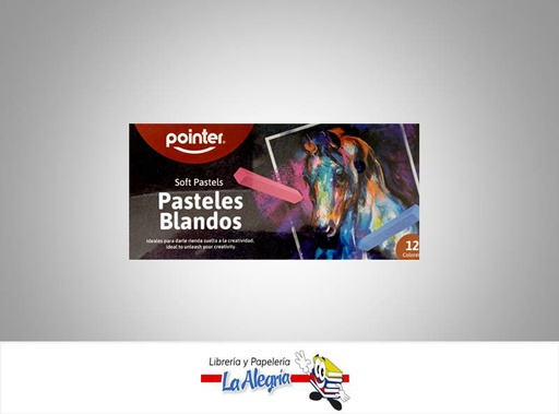 [7453078549217] TIZA PASTEL BLANDA SO12C8; 12 COLORES MARCA POINTER