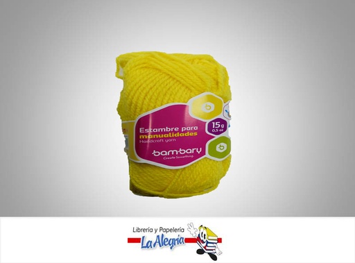 [7453086100868] ESTAMBRE ESC 15 GR AMARILLO PASTEL UND MARCA BAMBARY   