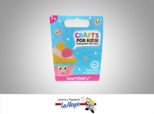[7453086112571] KIT DE MANUALIDADES CREAR CUPCAKE MARCA BAMBARY   