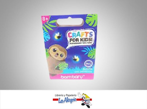 [7453086113448] KIT DE MANUALIDADES CREAR PEREZOSO MARCA BAMBARY   