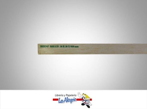 [747] MADERA BALSA CUADRADA 20X20X910 MM MARCA COBALSA